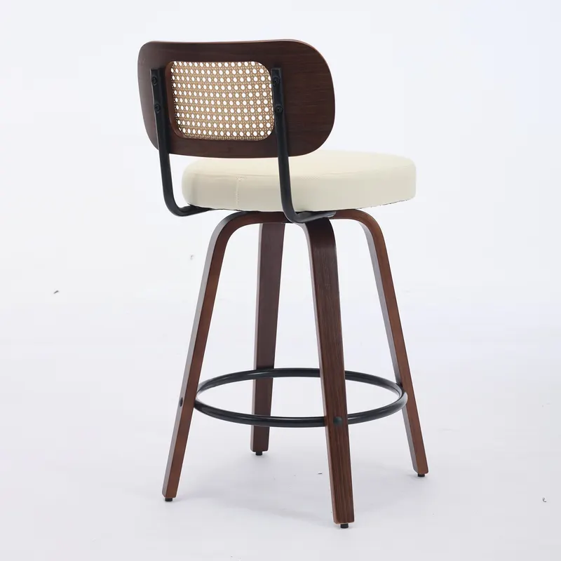 Set of 3 Counter Height Bar Stools 26 Inch Rattan Counter Height β photo 3