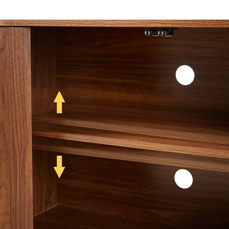 Sideboard Storage Cabinet TV Stand with Wave Pattern Buffet β photo 6