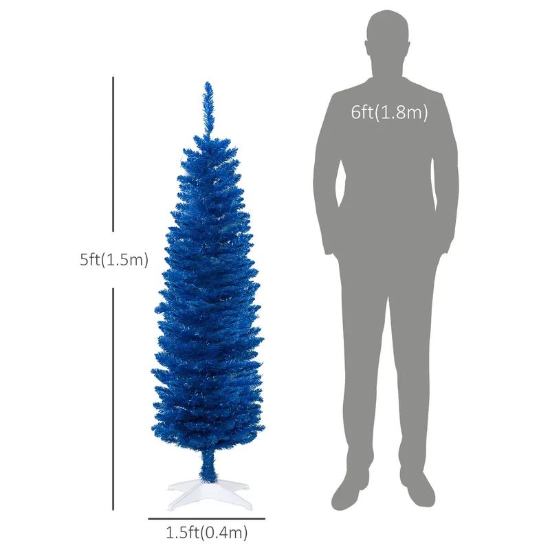 5ft Pencil Christmas Trees — Skinny Artificial Christmas Tree — photo 2