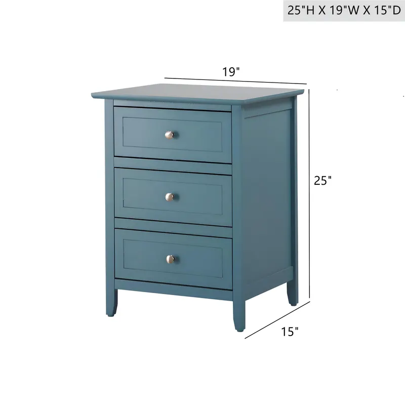 Teal Accent Nightstand for Modern Bedrooms — photo 2