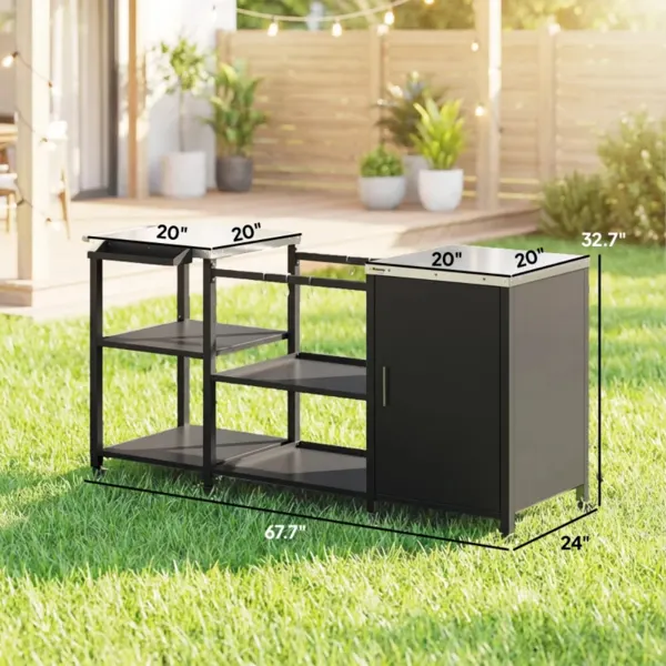 Outdoor Bar Cart Grill Table — photo 6