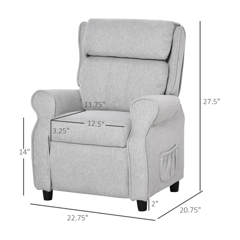 Kids Recliner Chair Children Sofa Angle Adjustable Single β photo 8