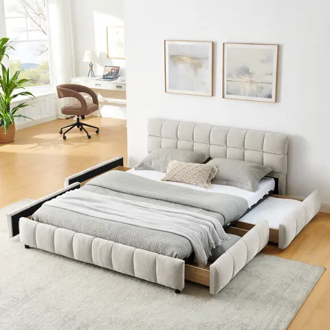 Queen Size Upholstered Bed β Comfortable Upholstered Bed Frame