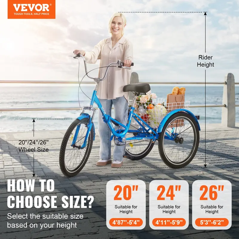 Folding Adult Tricycle β 24-Inch Adult Folding Trikes β photo 4