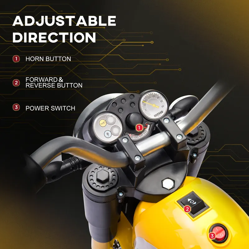 Electric Motorcycle for Kids — 6V Battery Powered Ride-on Dirt — photo 5