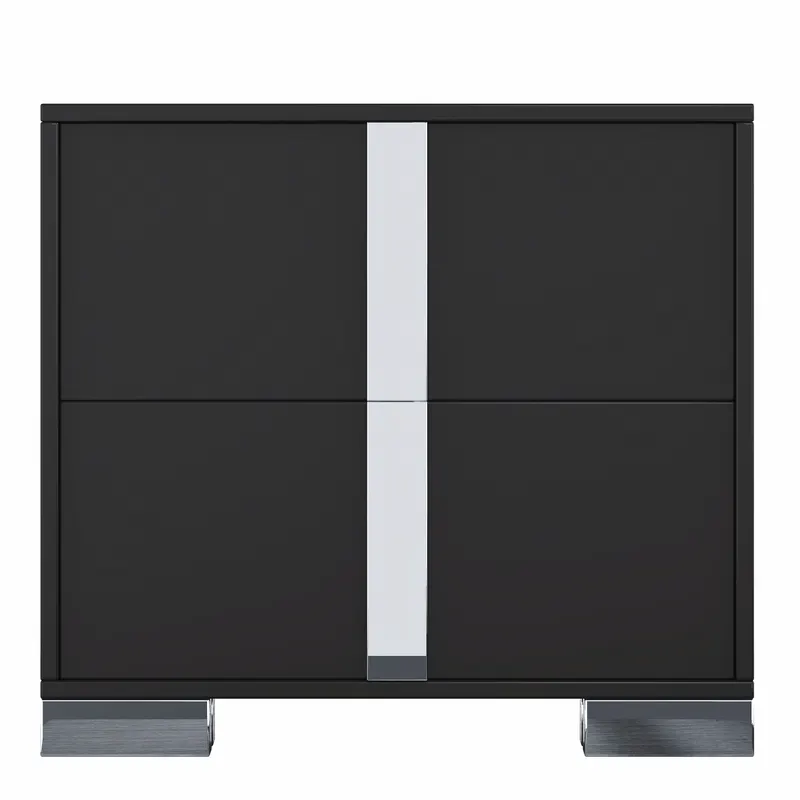 Elegant Nightstand with Metal Foot — photo 4