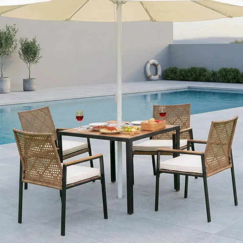All Weather 5-Piece Patio Dining Table Sets — photo 2