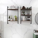3 Tier and 2 Tier Bathroom Shelves Metal — photo 1