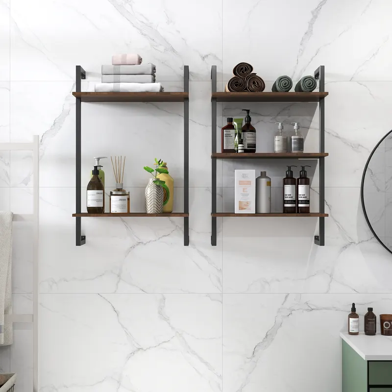 3 Tier and 2 Tier Bathroom Shelves Metal