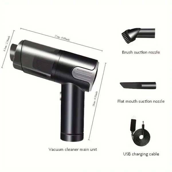 Wireless-silver Car Vacuum Cleaner Wireless Usb Charging Car — photo 3
