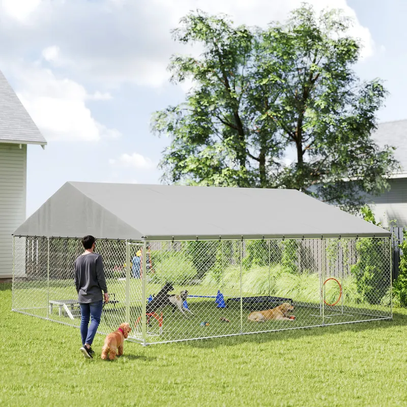Heavy Duty Outdoor Dog Kennel with Waterproof Roof — photo 2