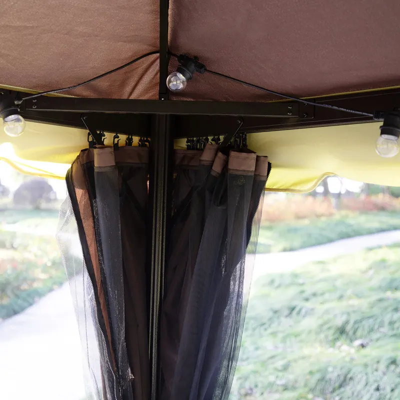 Patio Gazebo β Aluminum Frame Double Roof Outdoor Gazebo Canopy β photo 7