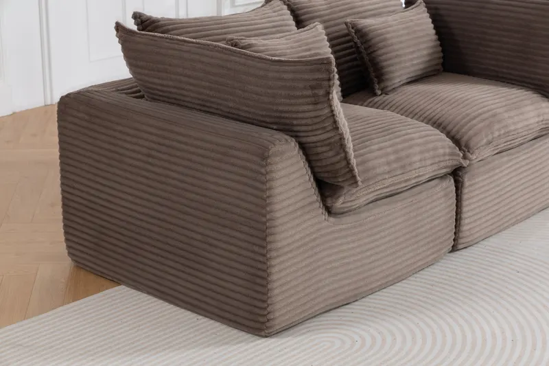 74.8" Width Cloud Couch Oversized Modular Sectional Sofa True β photo 3