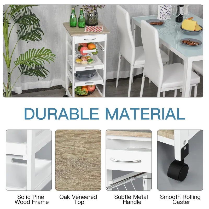 Mobile Kitchen Cart β Rolling Kitchen Island with Storage β photo 6