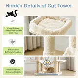 66 Inch Cat Tree Tower — Large Multi-cat Climbing Extended — photo 4