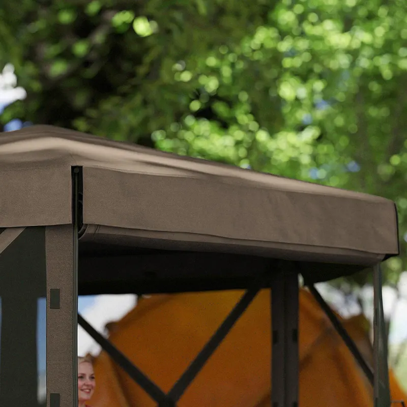 Hexagonal Pop Up Gazebo Canopy Tent with 5 Sidewalls — photo 5