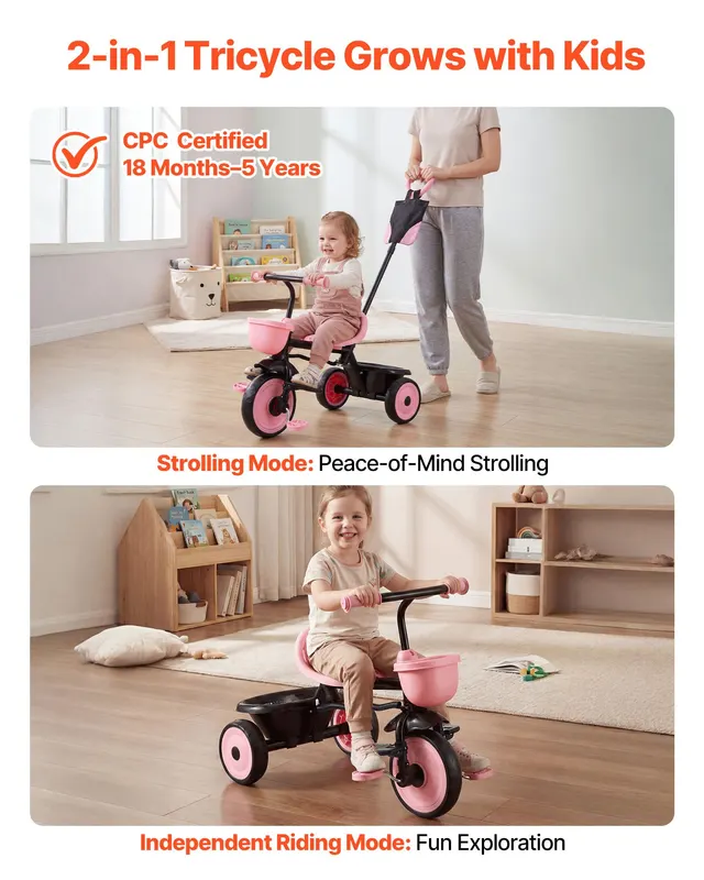 Toddler Tricycle & Stroller for 18 Months to 5 Year Old — photo 2