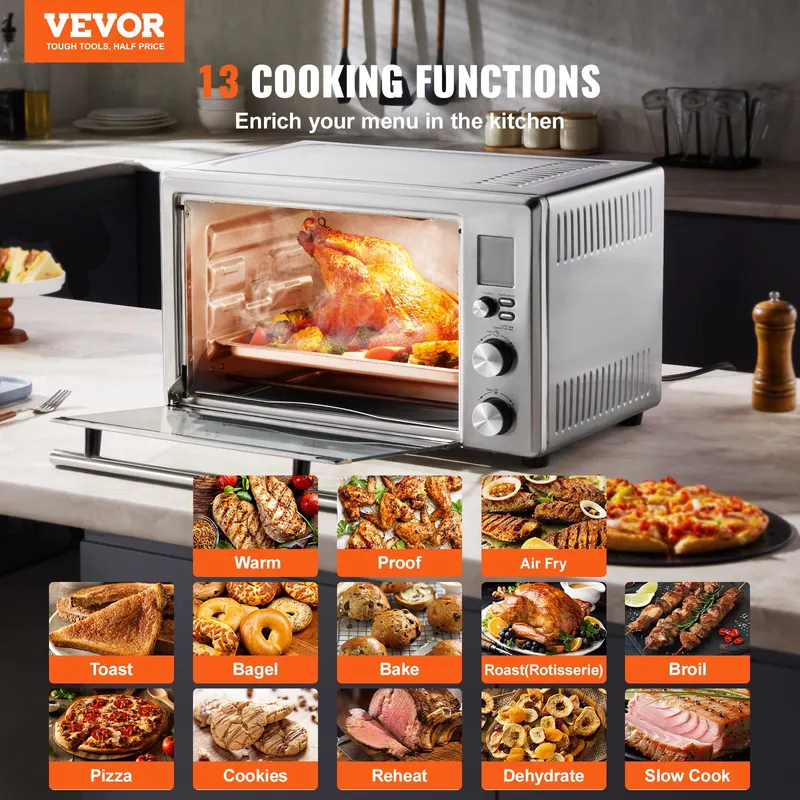 13-IN-1 Air Fryer Toaster Oven 28L 1800W Convection Oven β photo 3