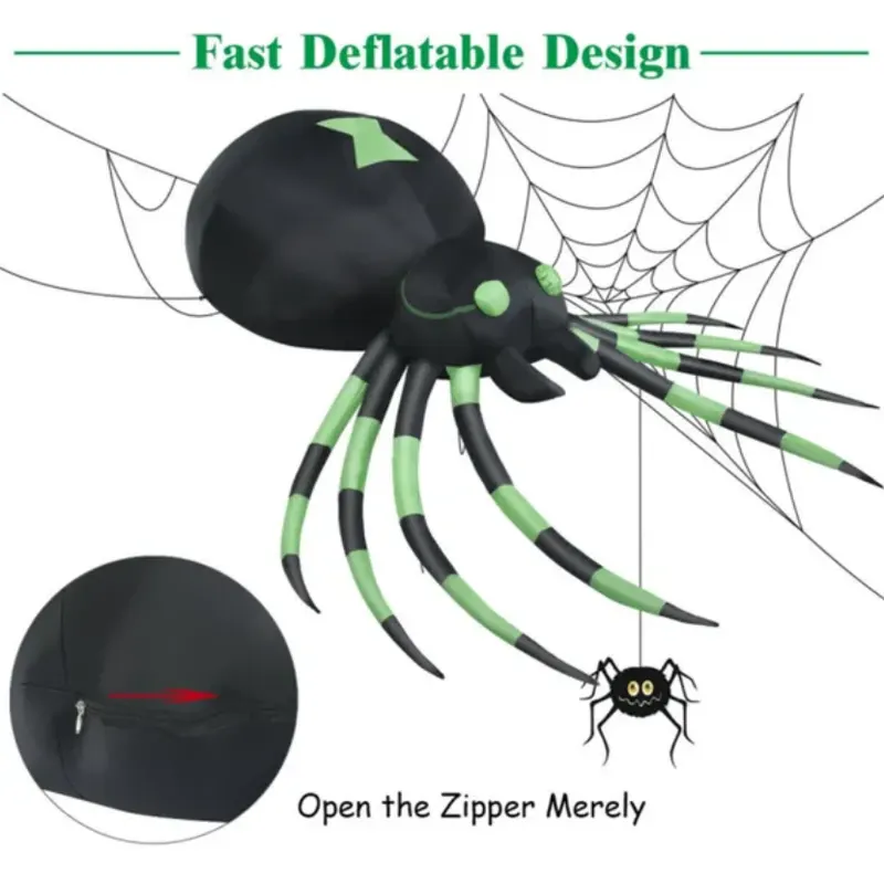 6 Feet Halloween Decorate Inflatable Spider — photo 4