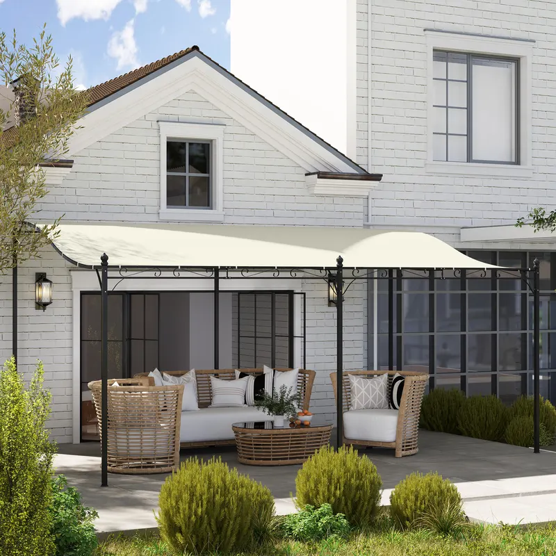 Wall-mounted Outdoor Pergola Canopy — photo 4