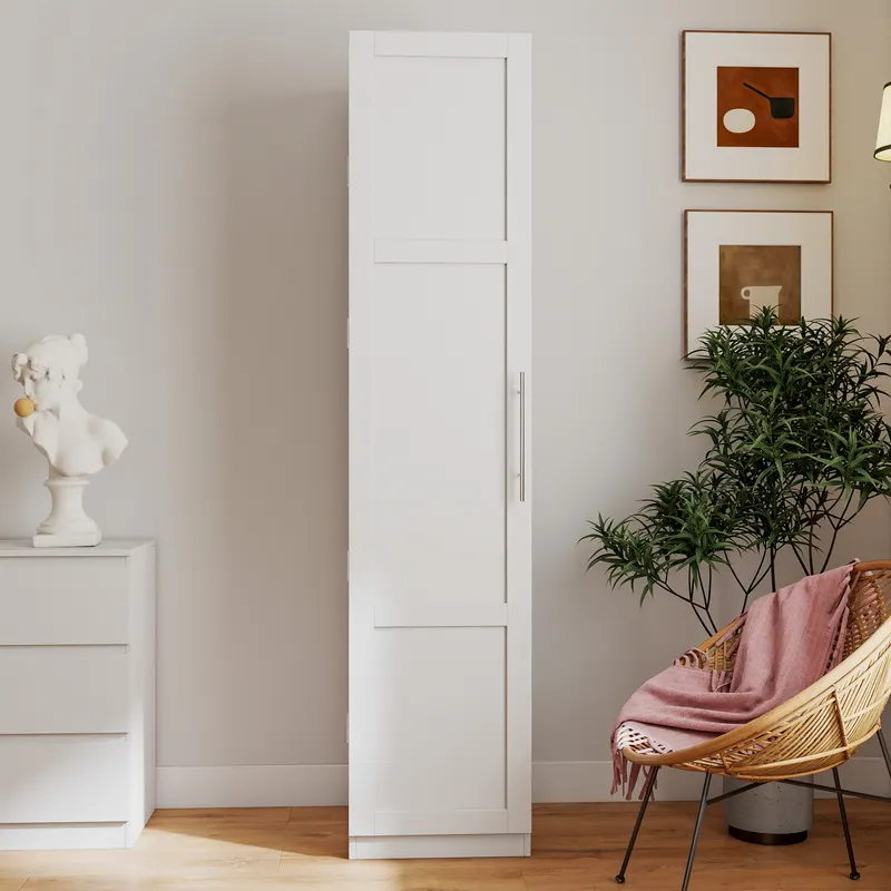 Kitchen Pantry Cabinet — White Freestanding Buffet Cupboards — photo 4