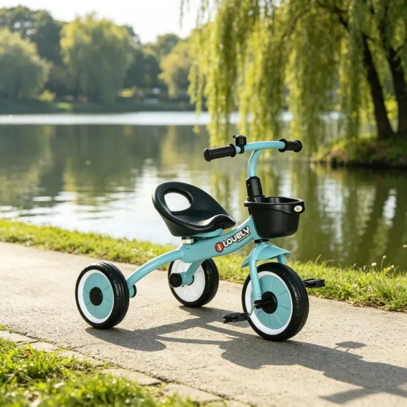 Blue 3-Wheel Toddler Tricycle: Kids Bike for Children 2-5 Years — photo 5