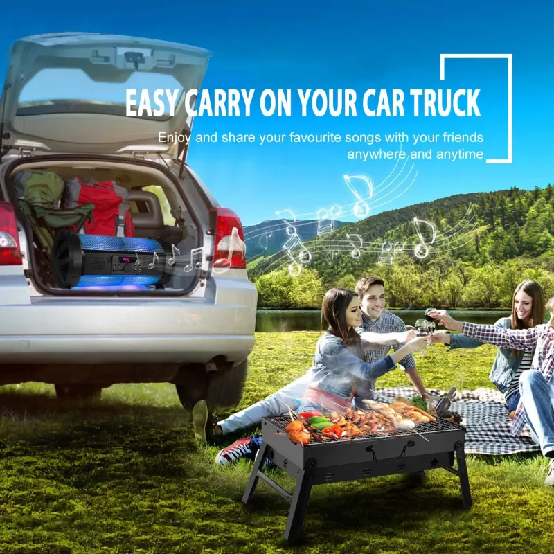 Portable BBQ Grill Foldable Charcoal Grill Lightweight Smoker β photo 4