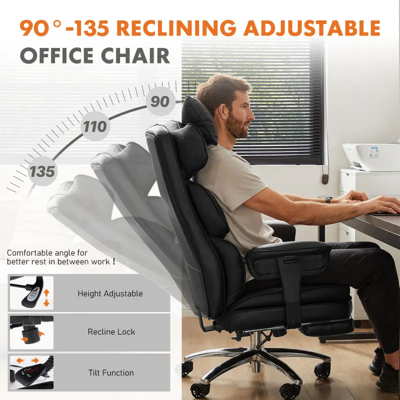 Executive Home Office Desk Chair Ergonomic High Back — photo 5