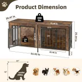 Double Dog Crate Furniture with Divider — photo 6