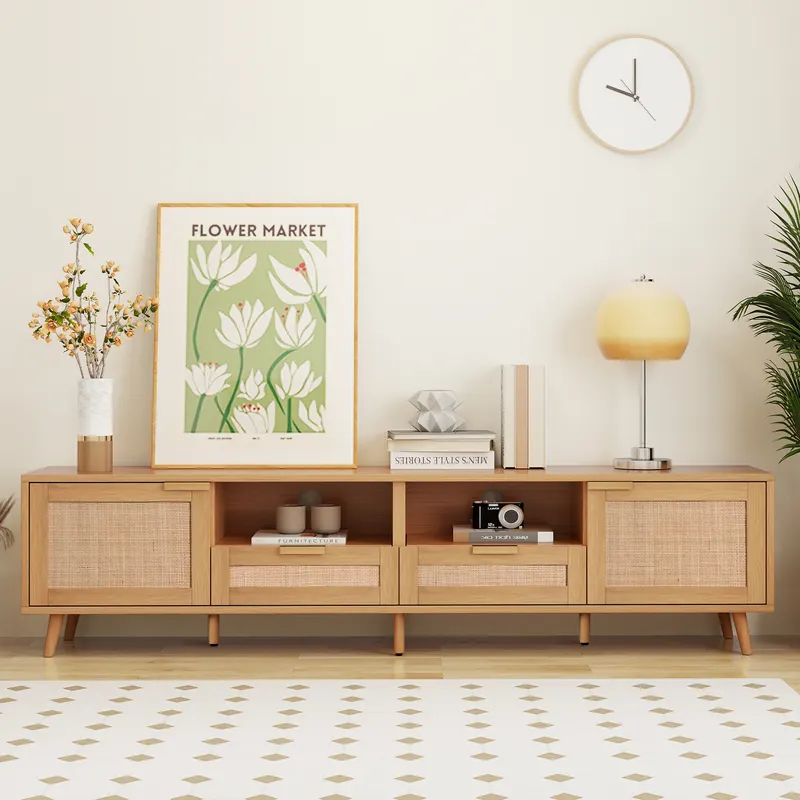 Rattan TV Stand for TVs Up to 85'' β photo 5