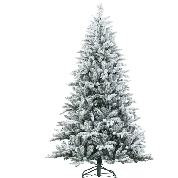7 Ft Snow Flocked Artificial Christmas Tree with 1401 Tips