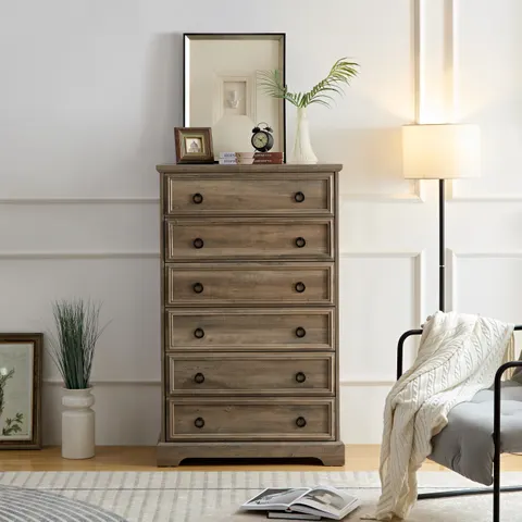 Modern 6 Drawer Dresser β Dressers for Bedroom