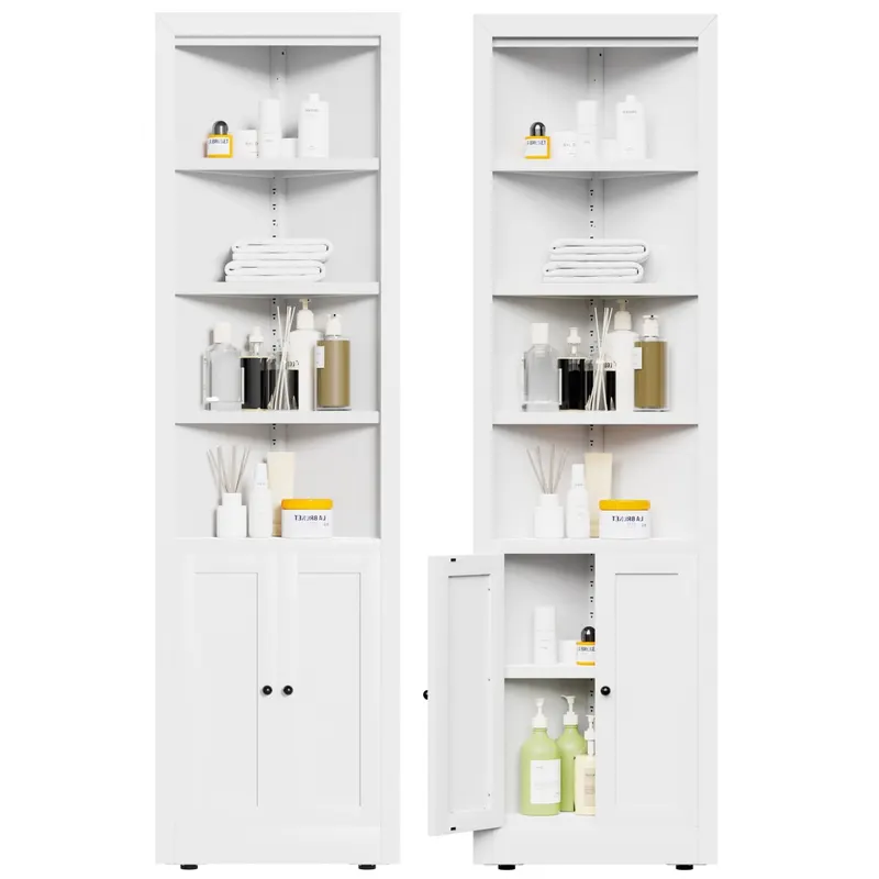 71in Tall Corner Storage Cabinet with 2 Doors — photo 2
