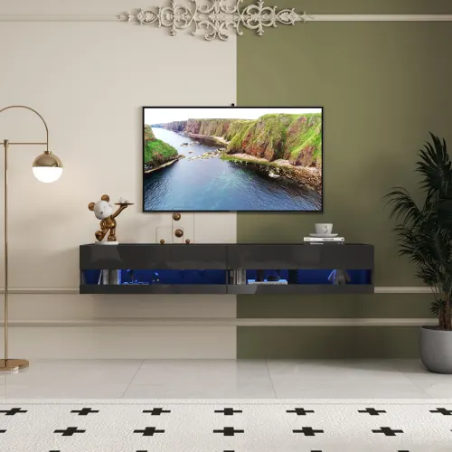 180 Wall Mounted Floating 80 TV Stand with 20 Color LEDs β photo 5