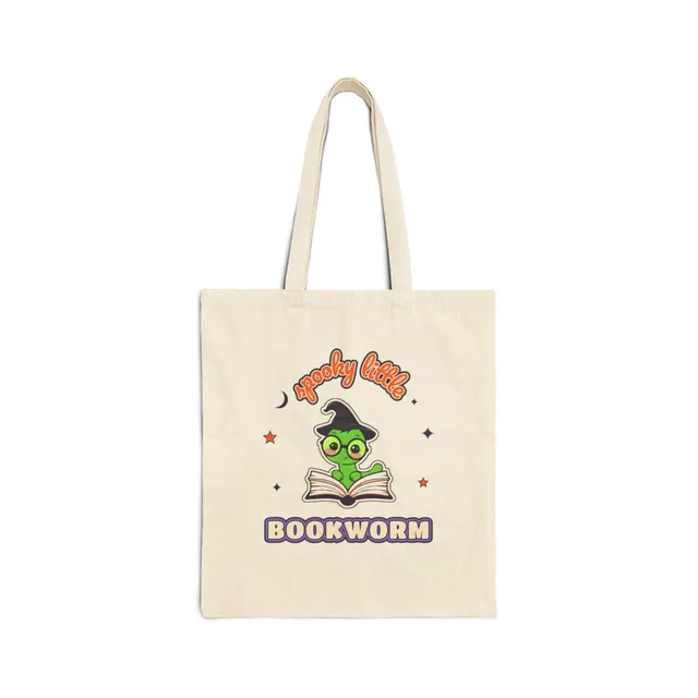 Spooky Little Bookworm Tote Bag