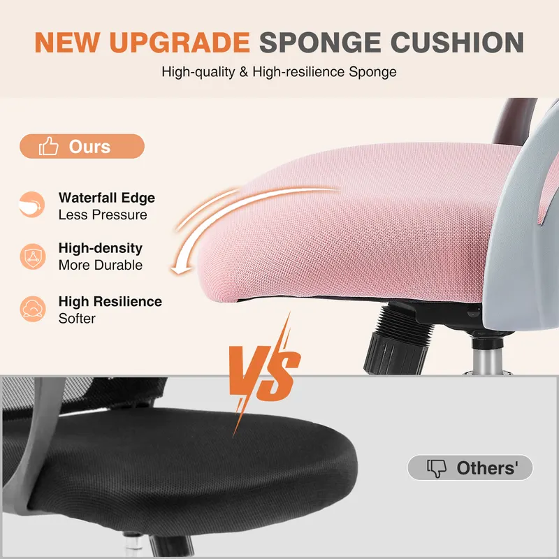 Tall Office Chair for Standing Desk with Adjustable Foot Ring — photo 4