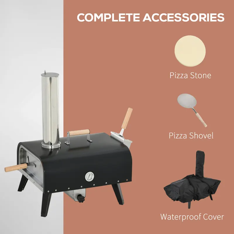 Pellet Wood Fired Pizza Oven β Outdoor Pizza Maker with 12" β photo 6