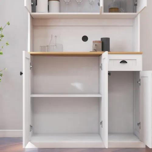 Kitchen Storage Cabinet with Microwave Countertop — photo 6