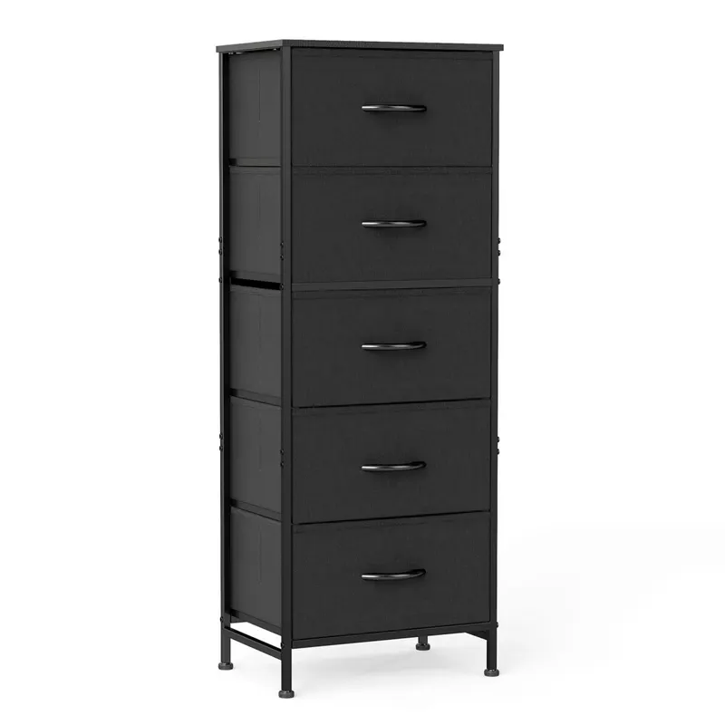 5 Drawer Dresser with Fabric Bins β photo 2