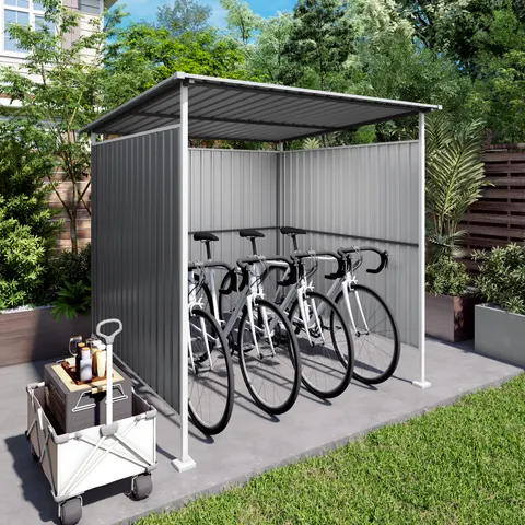 Outdoor Pergola for Patio — Bike Storage Shed
