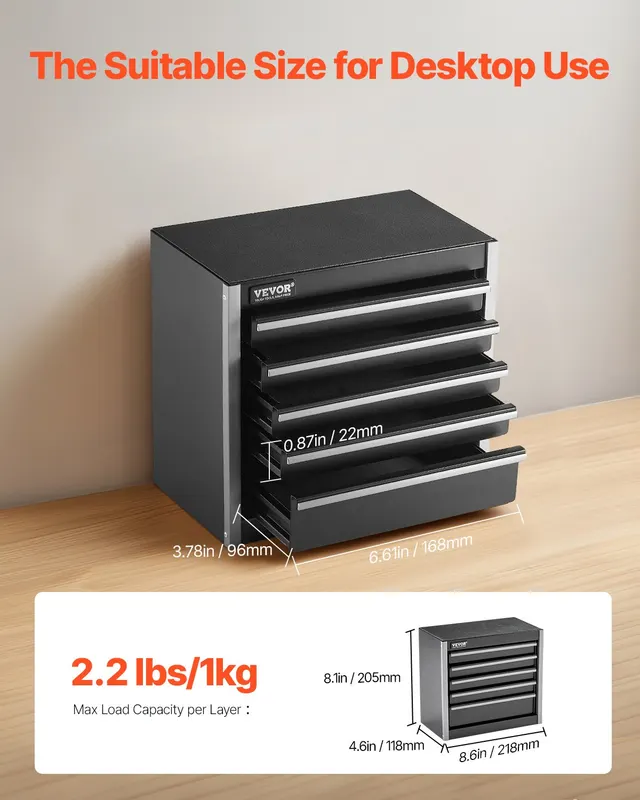 Metal Tool Box — 8.6-inch — photo 4