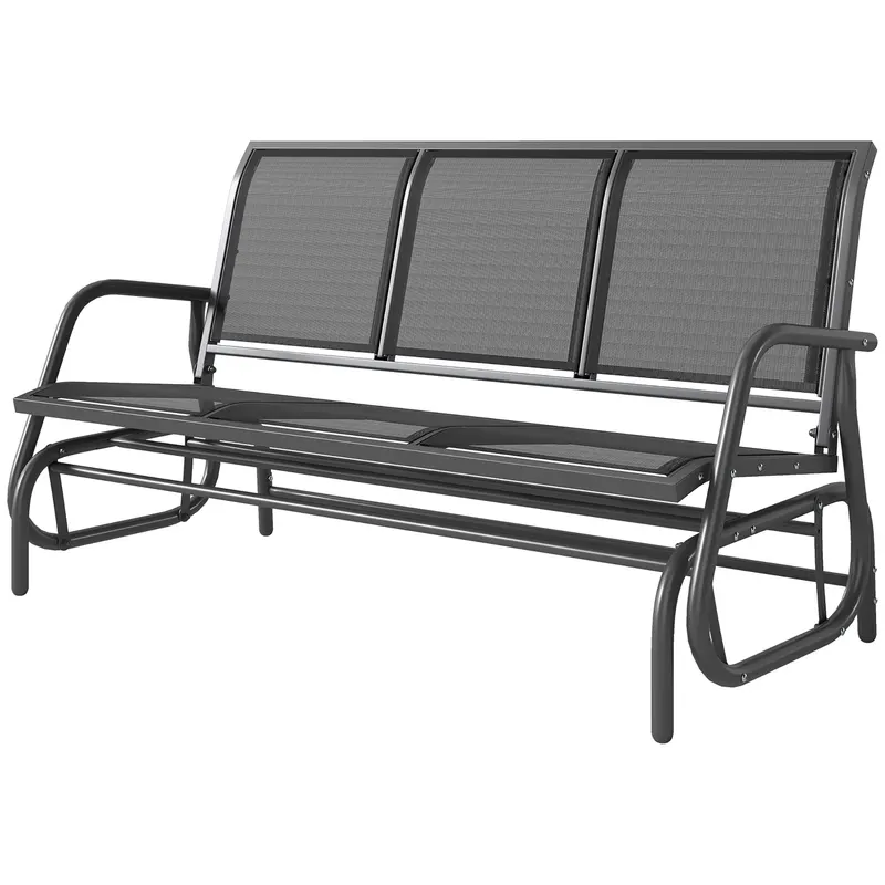 3-Person Outdoor Patio Glider Bench