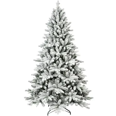 7FT Unlit Christmas Tree — Hinged Artificial Trees 1514 Premium