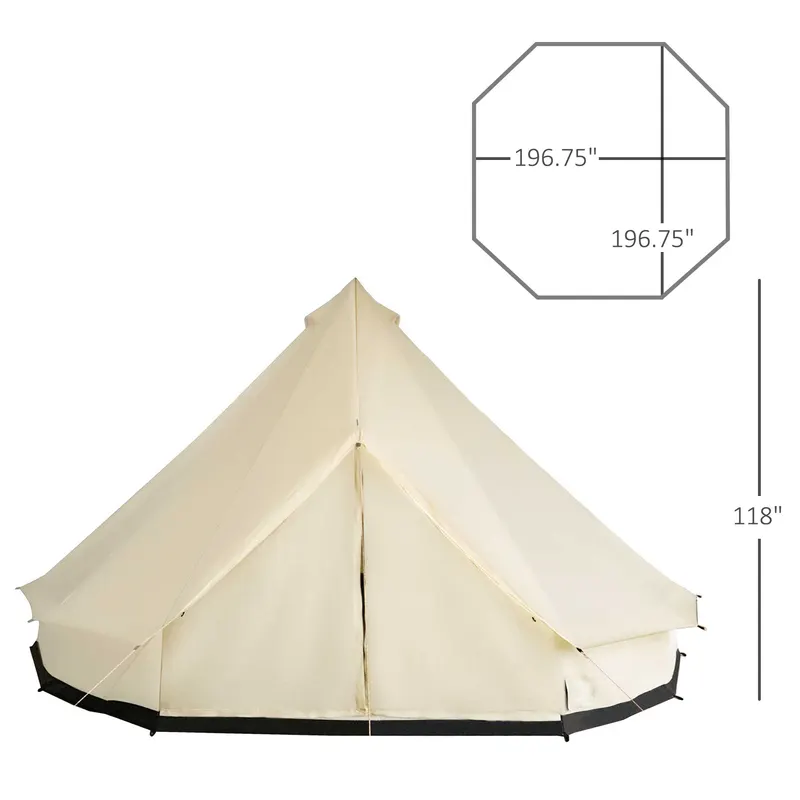 10-Person Large Waterproof Yurt Camping Tent β photo 8