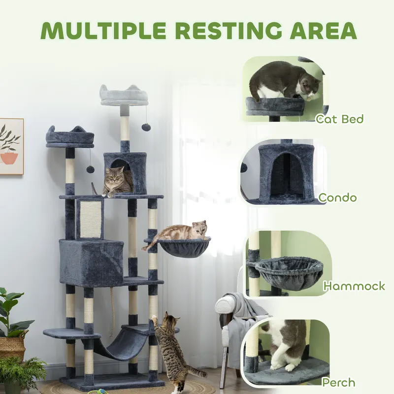 81" Cat Tree w/ Cat Scratching Posts — photo 5