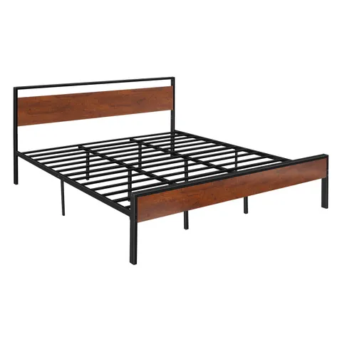 King Size Bed Frame β 14 Inch Black Metal Platform Bed Frame