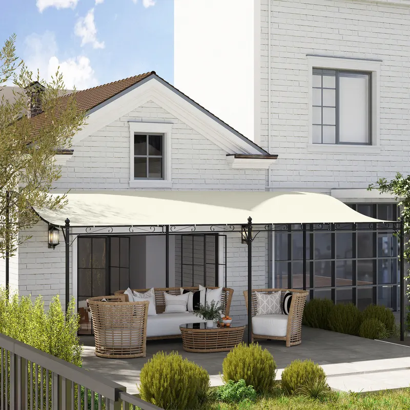 Wall-mounted Outdoor Pergola Canopy — photo 7