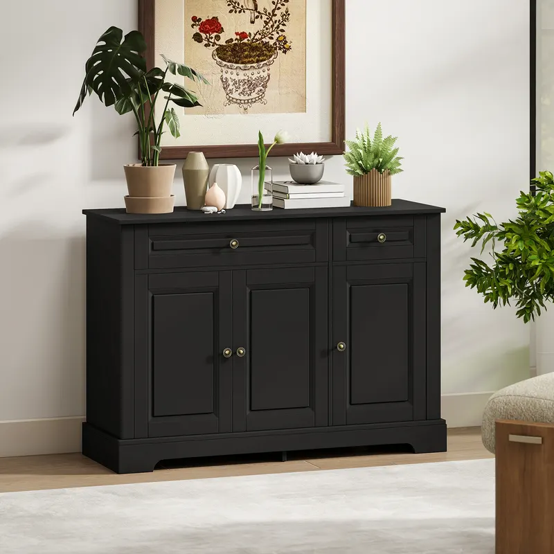 Sideboard Buffet Cabinet — Modern Accent Cabinet with 2 Drawers — photo 2