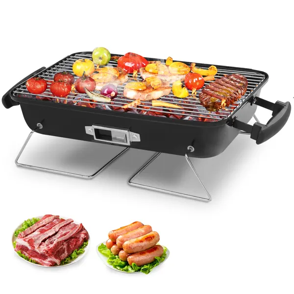 Portable Charcoal Grill β Tabletop Outdoor Barbecue Smoker β photo 4