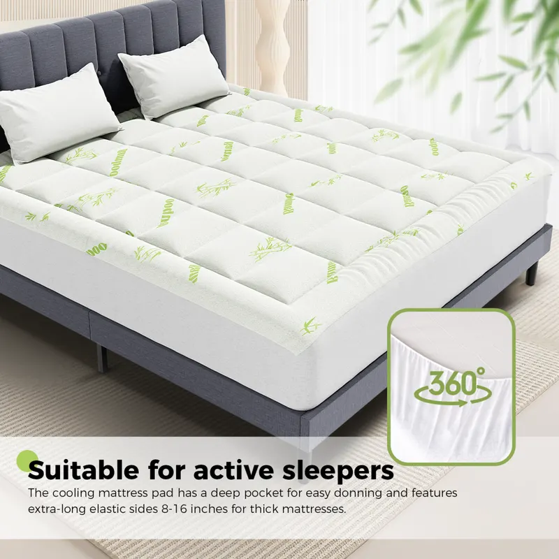 Mattress Protector — Thickened Mattress Pad with Bamboo Fiber — photo 6